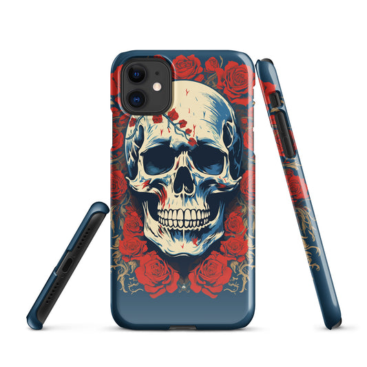 Alas Poor Yorick Skull _ Roses Lightweight Iphone Case Iphone 11 Front 6523377E2227B