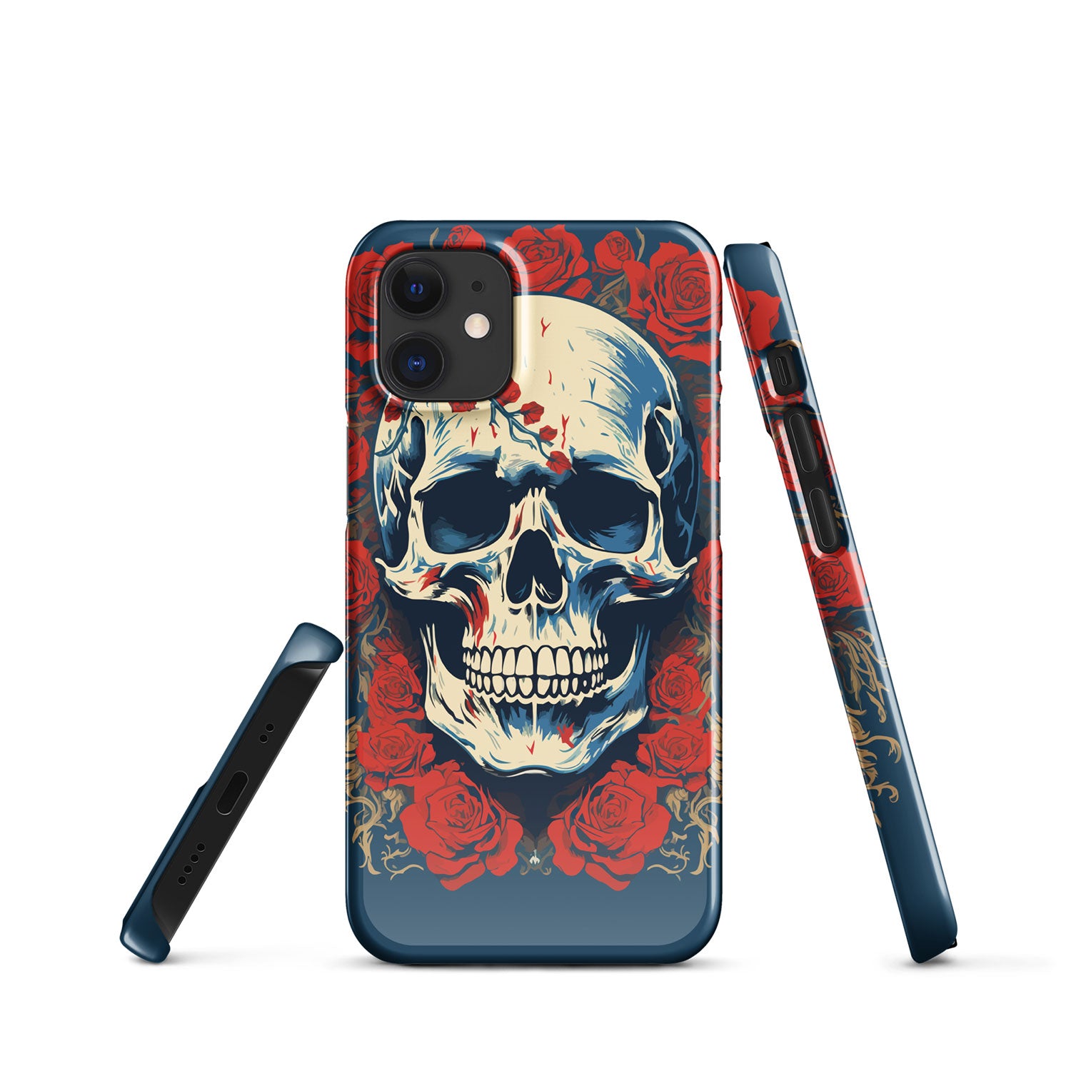 Alas Poor Yorick Skull _ Roses Lightweight Iphone Case Iphone 12 Mini Front 6523377E22436
