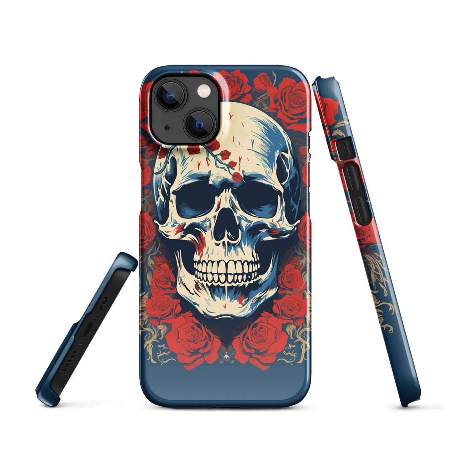 Alas Poor Yorick Skull _ Roses Lightweight Iphone Case Iphone 13 Front 6523377E2267A