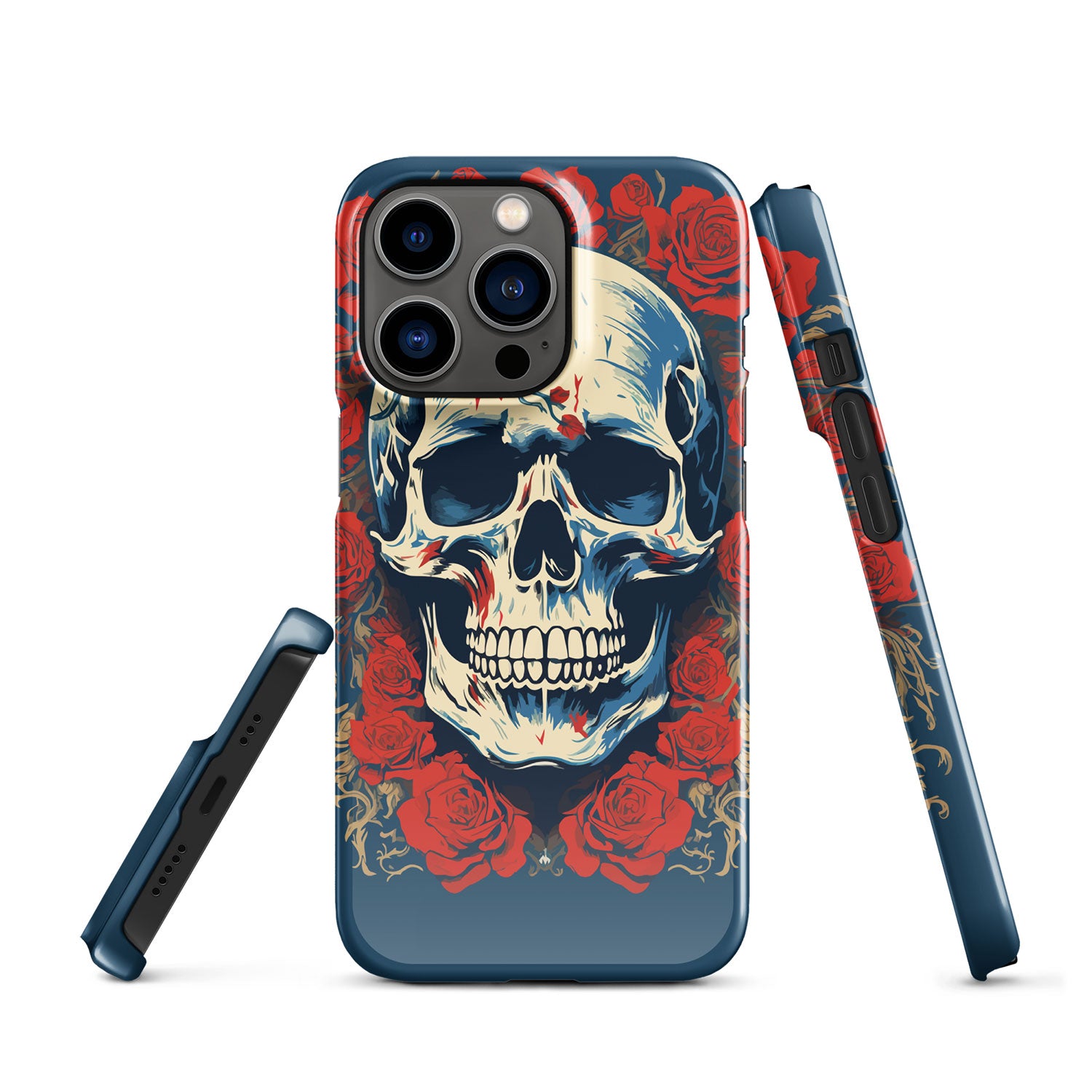 Alas Poor Yorick Skull _ Roses Lightweight Iphone Case Iphone 13 Pro Front 6523377E226Ea