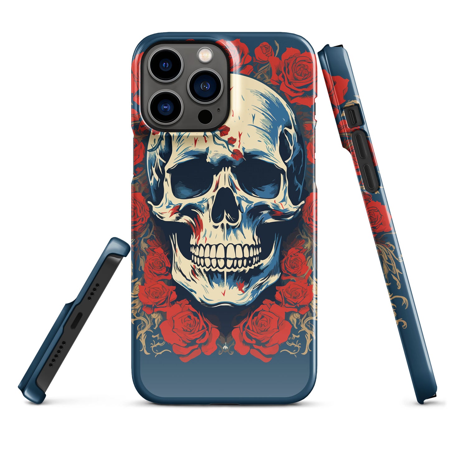Alas Poor Yorick Skull _ Roses Lightweight Iphone Case Iphone 13 Pro Max Front 6523377E22753