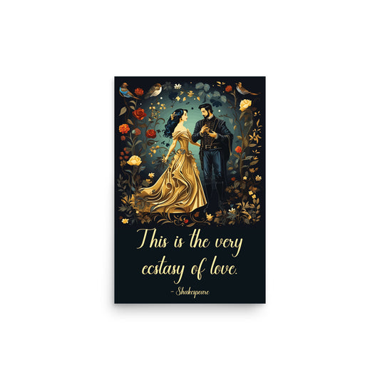 Ecstasy Of Love Museum Quality Poster Thick Matte 12X18 1