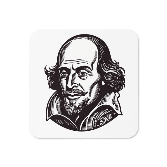 The Official Shakespeare Waterproof Glossy Cork Back Coaster 2
