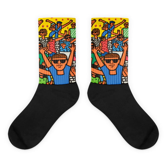 What Fools These Mortals Be Black Foot Socks Cushioned Bottom 1
