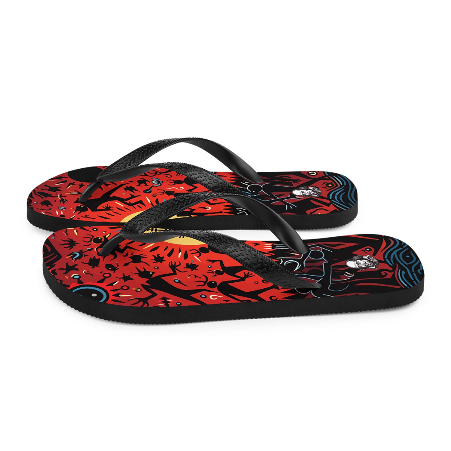 Hell Is Empty Rubber Sole Flip Flops 6