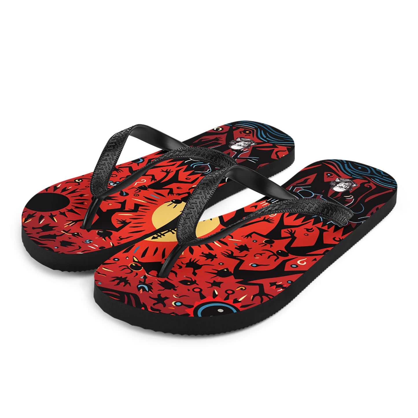 Hell Is Empty Rubber Sole Flip Flops 7